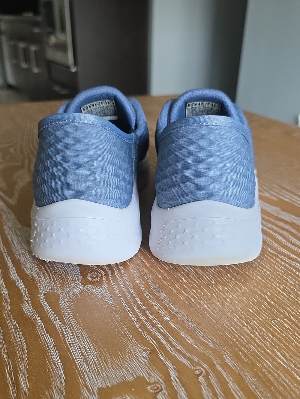 Skechers GOwalk Light Blue Mesh Slip-ins Walking Sneakers - Picture 4 of 6